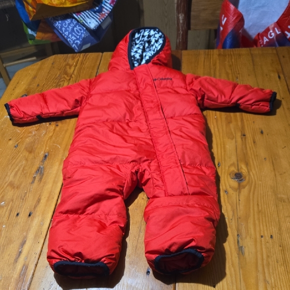 Columbia Bright Red Infant Snowsuit